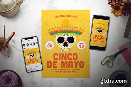 Cinco De Mayo Flyer Set