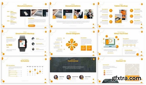 Dinero - Hexagon Powerpoint Template