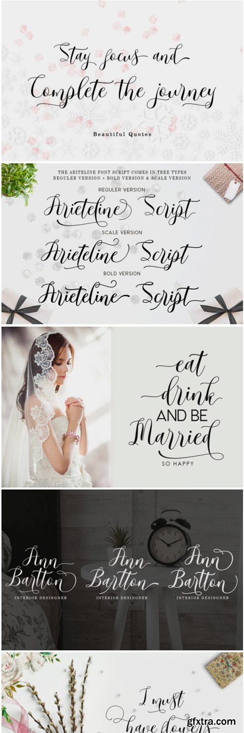 Ariteline Script Font