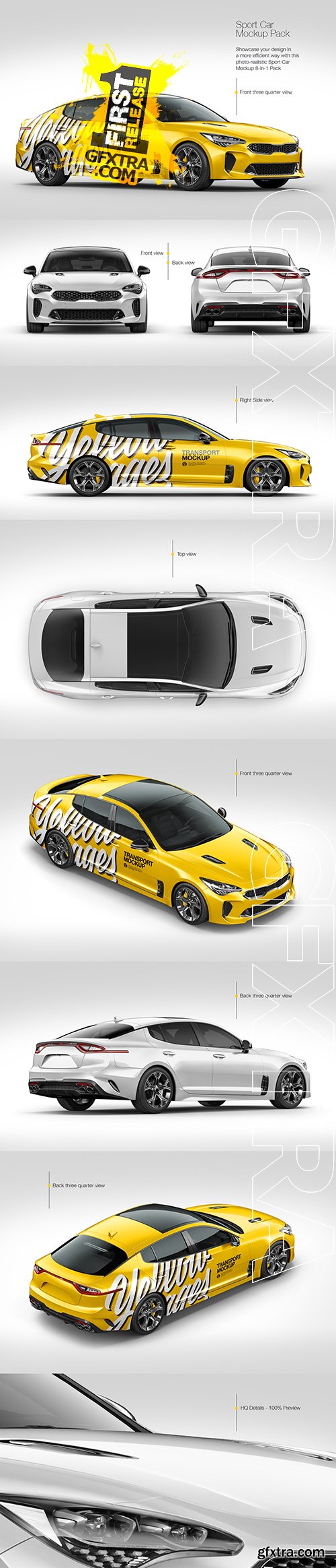 Sport Car Mockup Pack