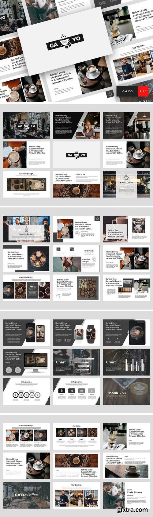 Gayo - Coffee Shop - Powerpoint, Keynote, Google Slides Templates