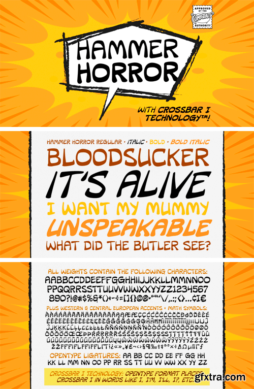 Hammer Horror Font Family