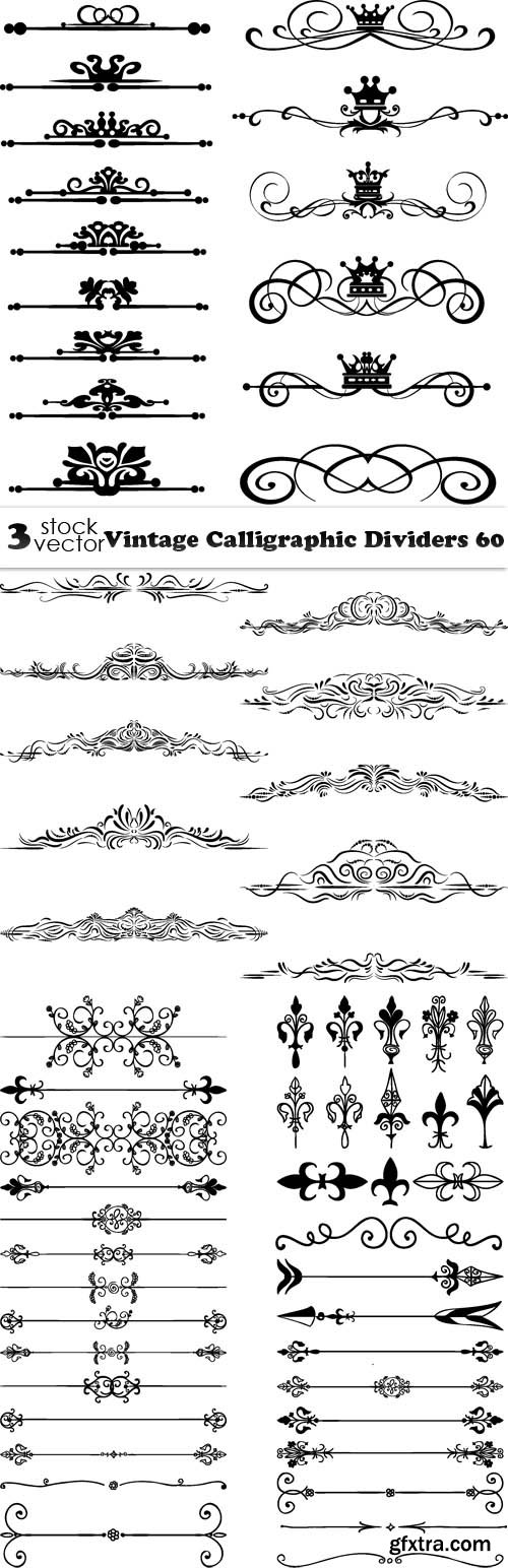 Vectors - Vintage Calligraphic Dividers 60