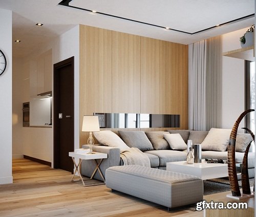 Residential House Interior Scene