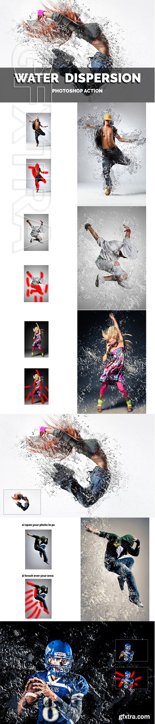 Water Dispersion Photoshop Action