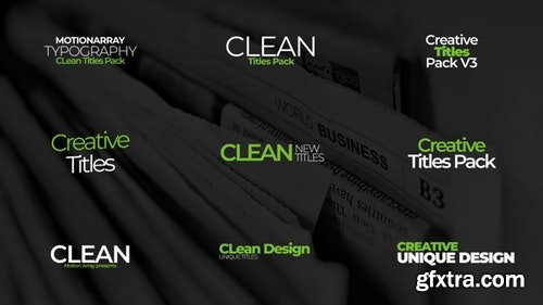 MotionArray Clean Titles Pack V3 212140