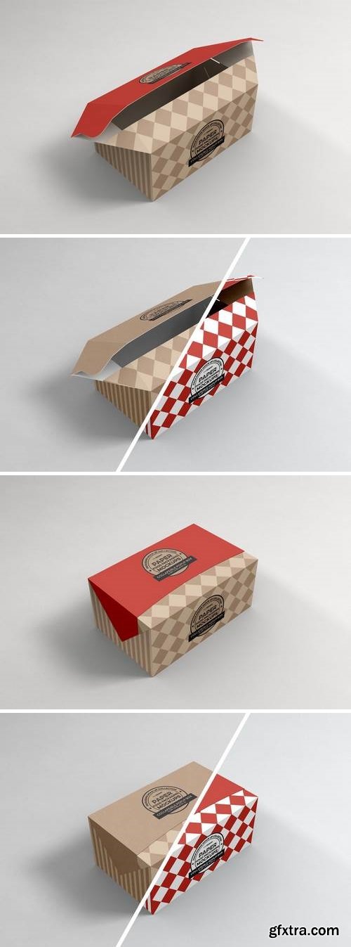 Square Pillow Box Packaging Mockup