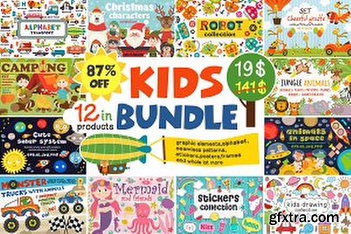 Creativemarket Kids Bundle 3435585