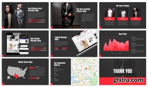 Itzy - Dark Powerpoint Template