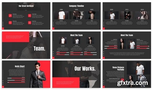 Itzy - Dark Powerpoint Template