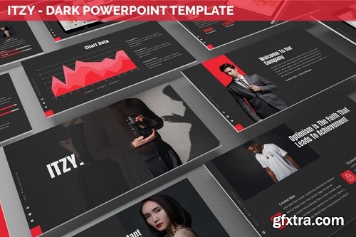 Itzy - Dark Powerpoint Template