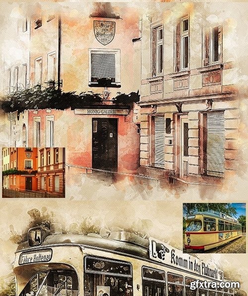 GraphicRiver - Retro Illustration Photoshop Action 23582983