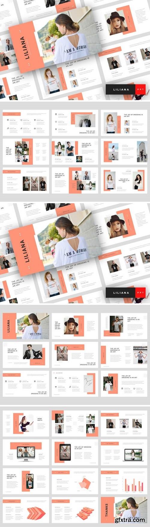 Liliana - Fashion Style - Powerpoint, Keynote, Google Slides Templates