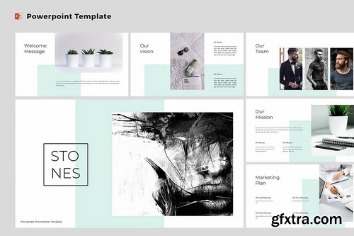 Stones - Modern & Clean Powerpoint and Google Slides Templates