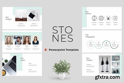 Stones - Modern & Clean Powerpoint and Google Slides Templates