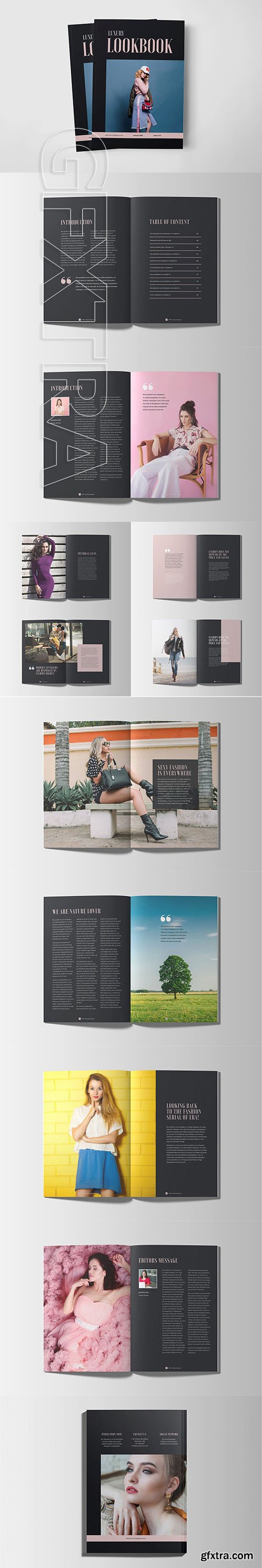 CreativeMarket - Luxury Lookbook Magazine 3684225