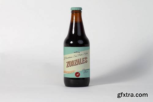 Small Beer Bottle Mock Up