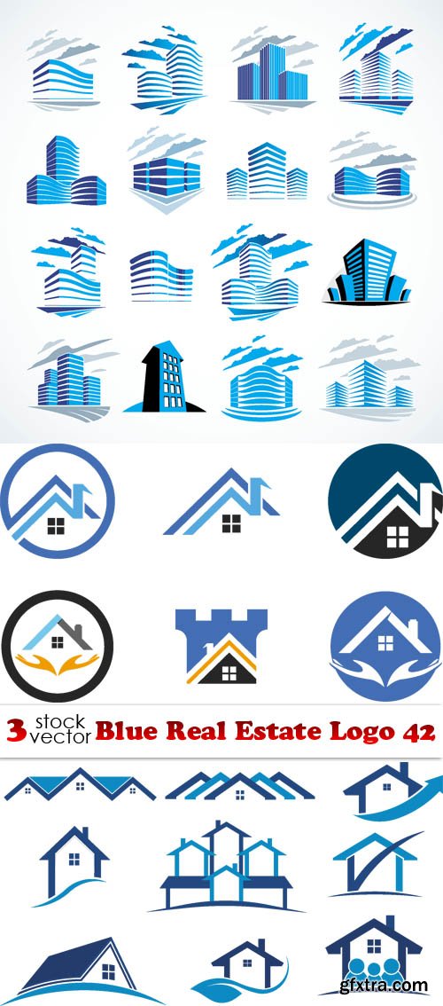 Vectors - Blue Real Estate Logo 42