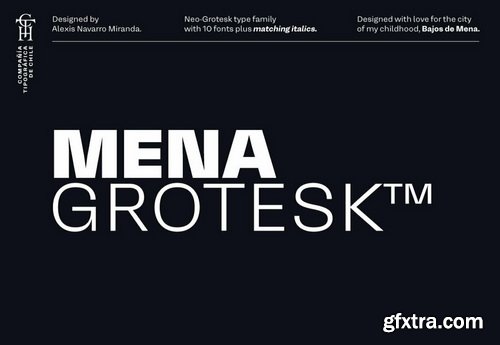 Mena Grotesk Font Family