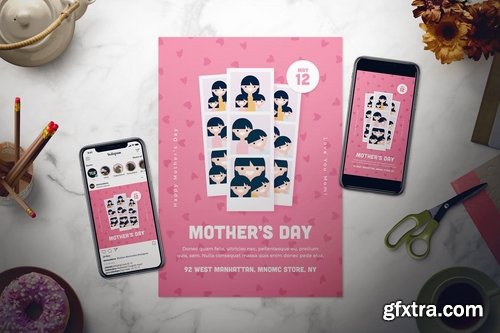 Mothers Day Flyer Set