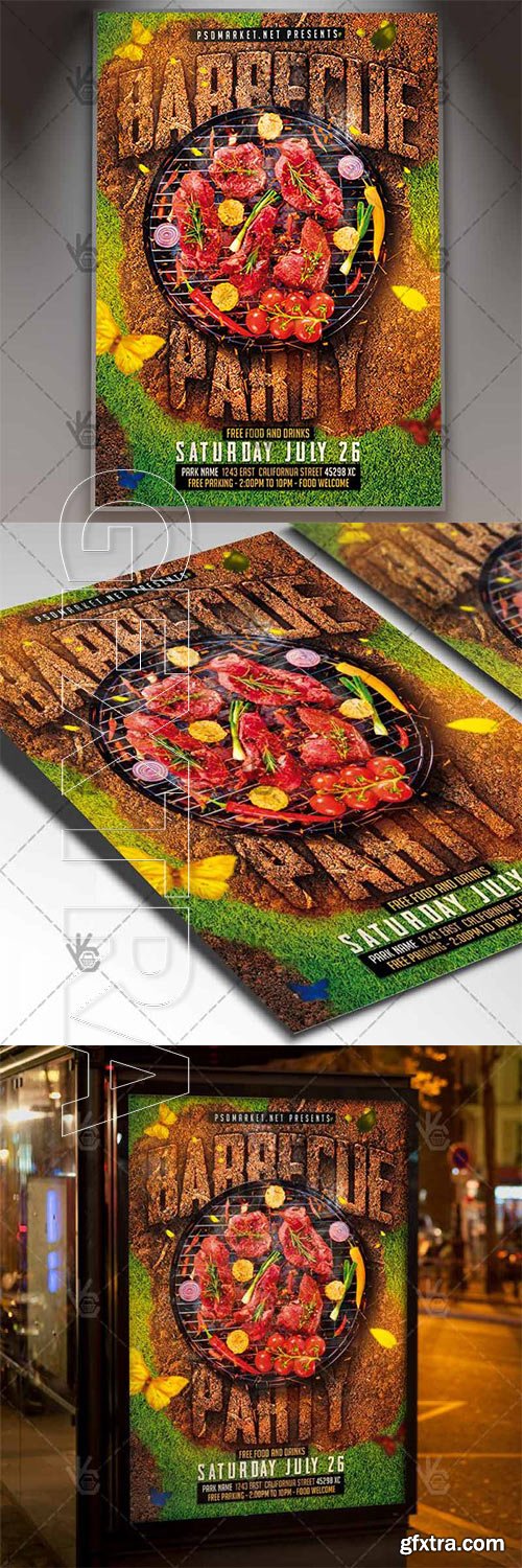 Barbecue Flyer – Grill PSD Template