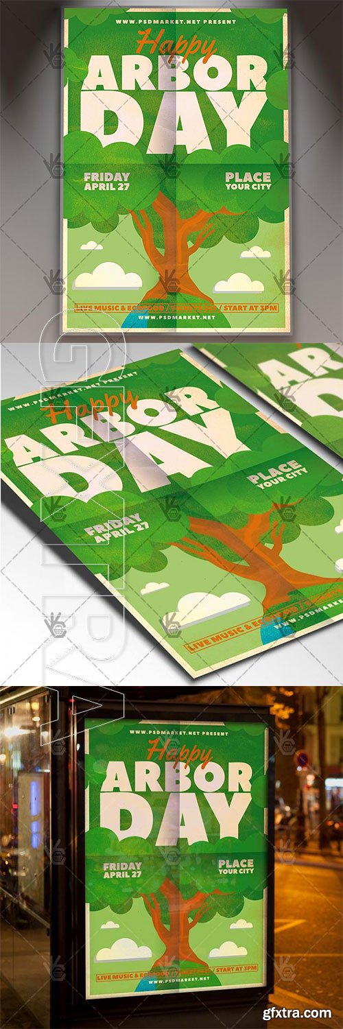 National Arbor Day Flyer – American PSD Template