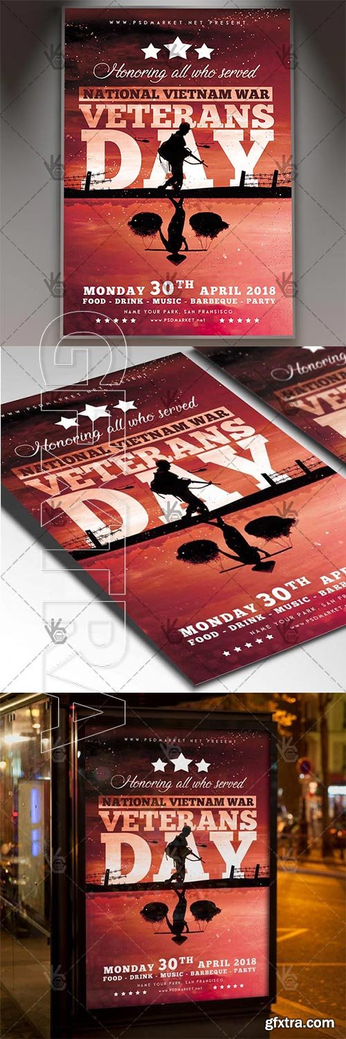 Vietnam Veterans Day Flyer – American PSD Template