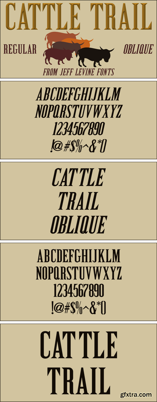 Cattle Trail JNL Font