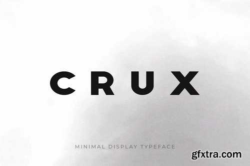 CRUX - Minimal Display Headline  Logo Typeface