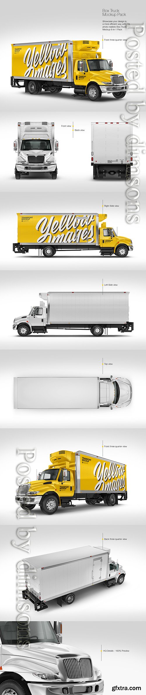 Box Truck Mockup Pack