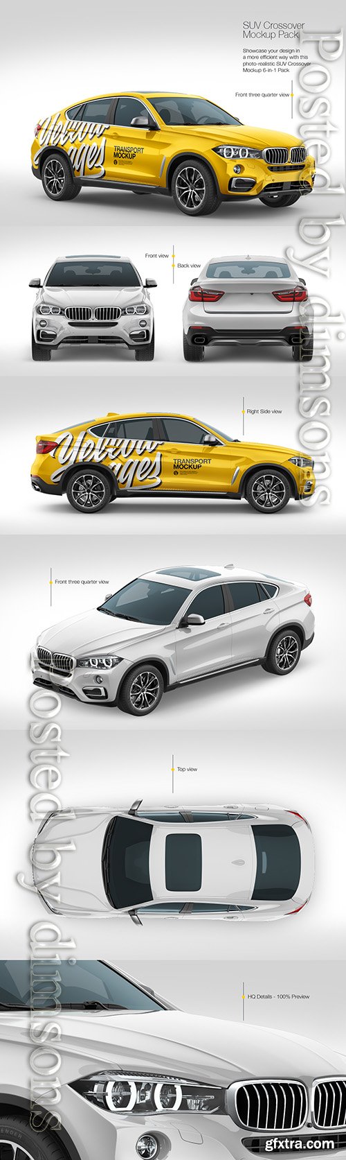 SUV Crossover Car Mockup Pack