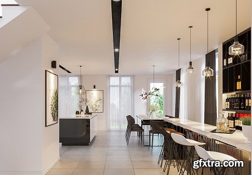 Residential House Interior Scene 03