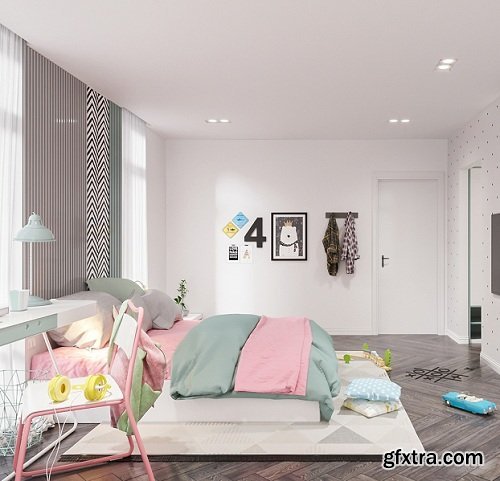 Residential House Interior Scene 03