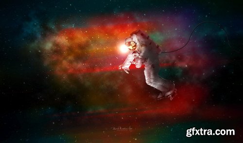 Space Explorer Photo Manipulation in Adobe Photoshop