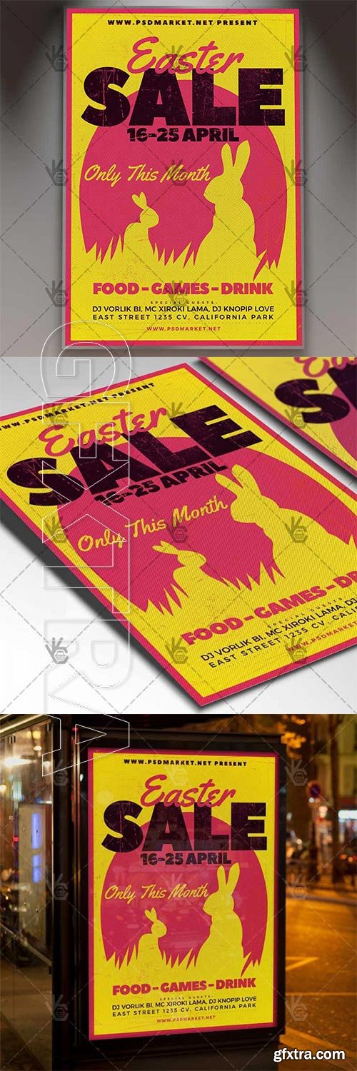 Easter Sale Flyer – Spring PSD Template