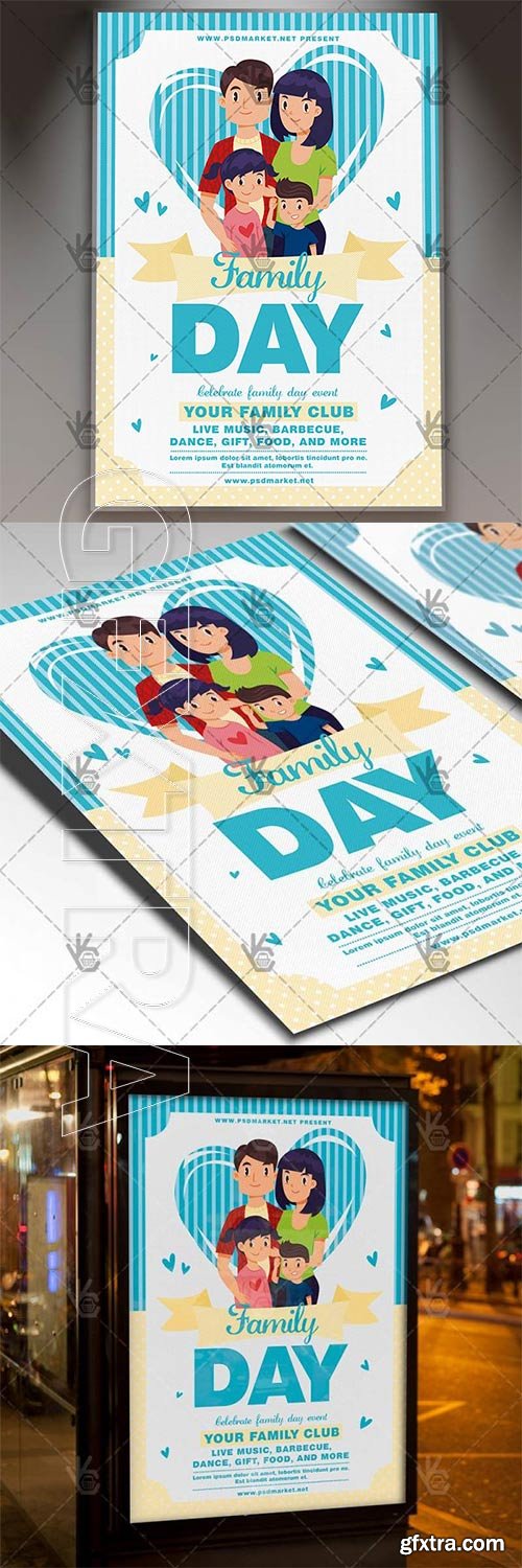 Family Day Party – Community Flyer PSD Template