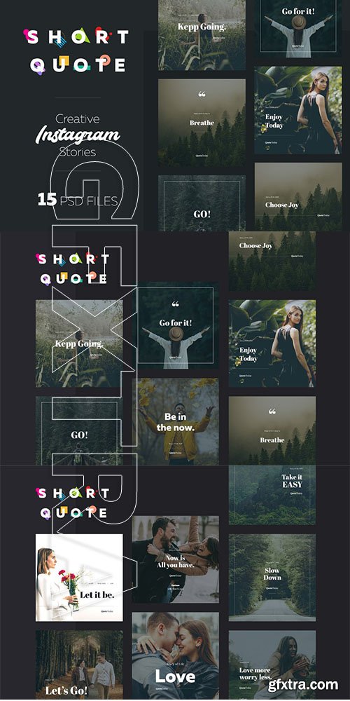 CreativeMarket - Instagram Short Quote Banner 3651089