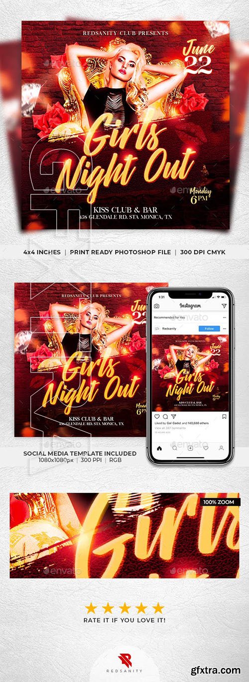 GraphicRiver - Girls Night Out Flyer 23491588