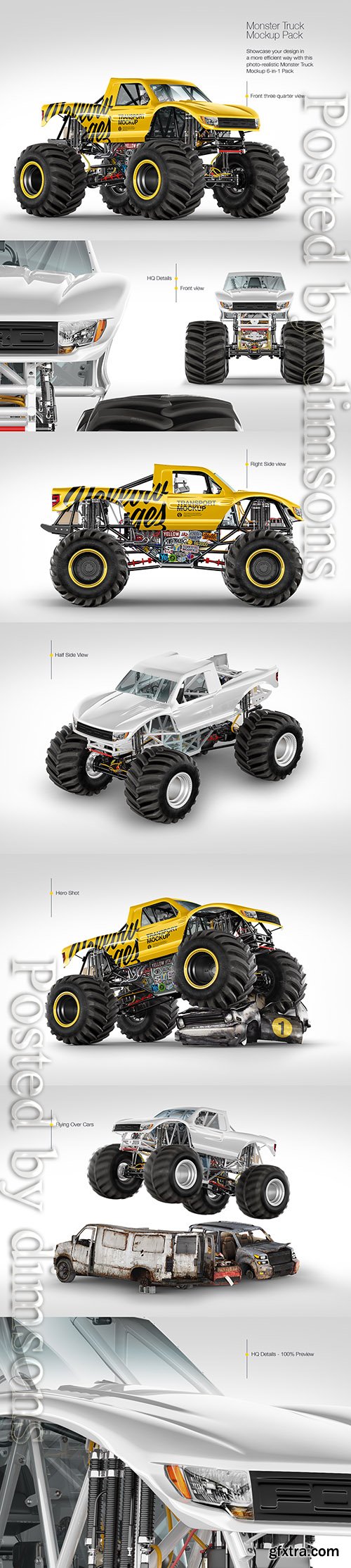 Monster Truck Mockup Pack