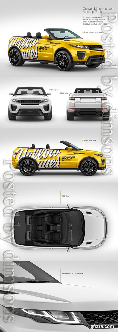 Convertible Crossover Mockup Pack