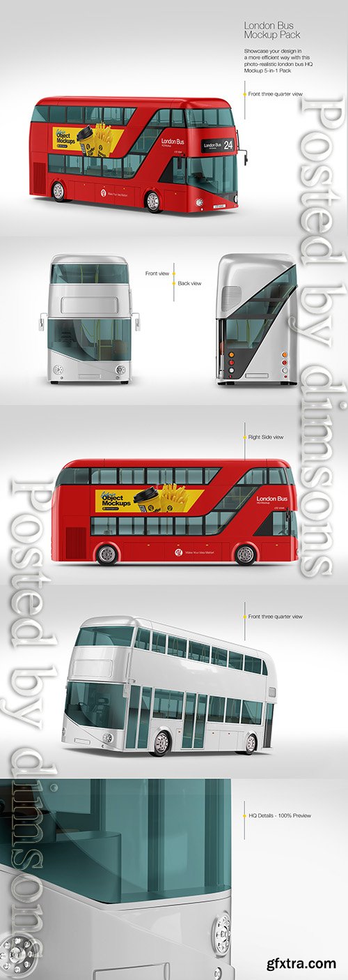 London Bus Mockup Pack