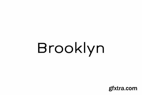 BROOKLYN - Minimal Geometric Sans-Serif Typeface