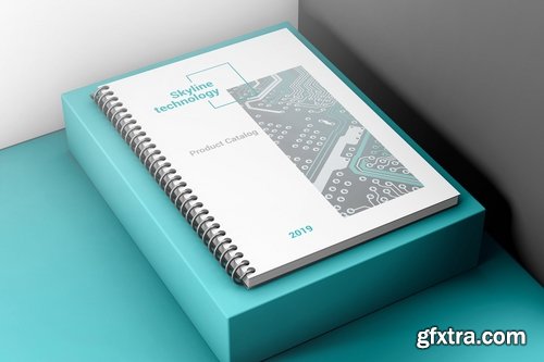 Spiral Book Binding Mockups 04