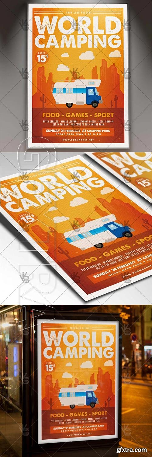 Camping World – Summer Flyer PSD Template