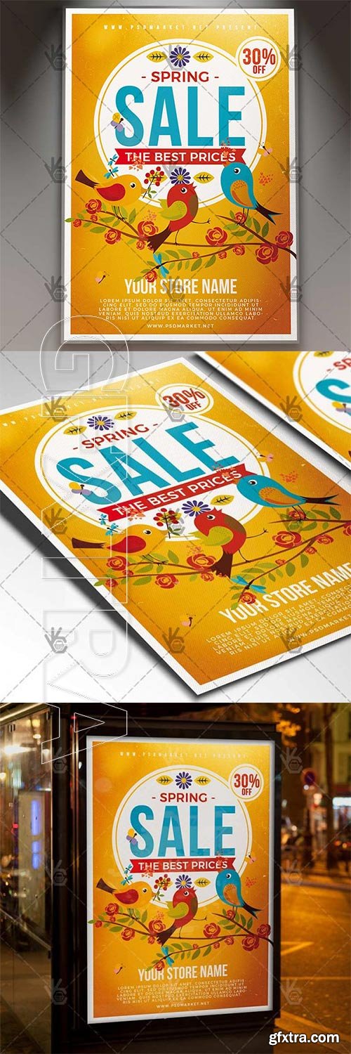 Spring Sale Event – Seasonal Flyer PSD Template