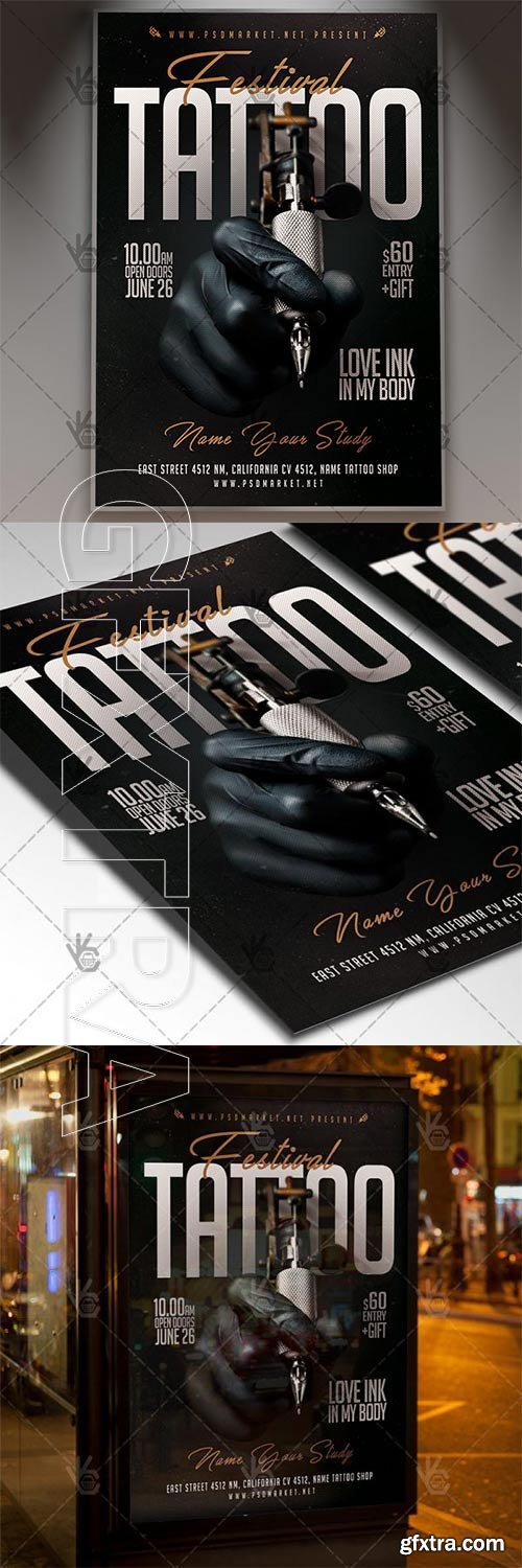 Tattoo Festival – Business Flyer PSD Template