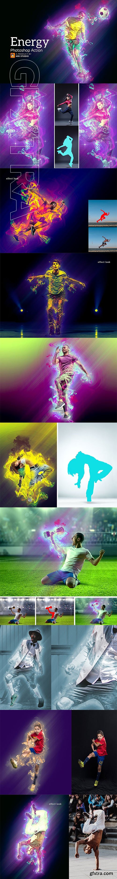 CreativeMarket - Energy Photoshop Action 3383625