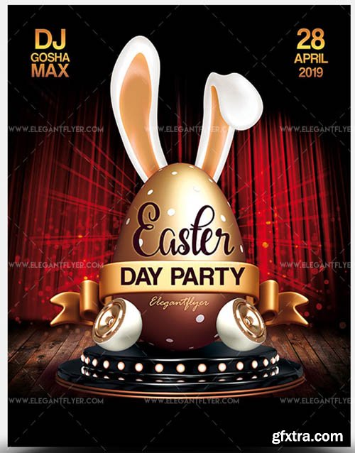 Easter Day Party V10 2019 PSD Flyer Template