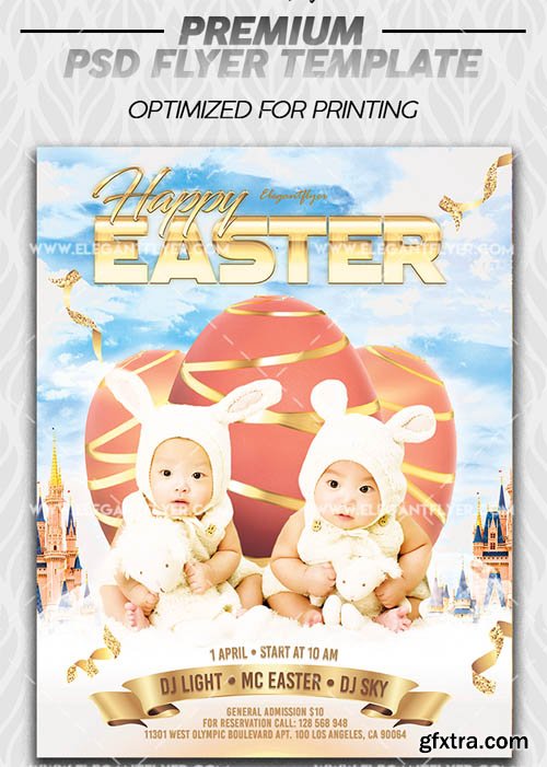 Happy Easter V11 2019 PSD Flyer Template