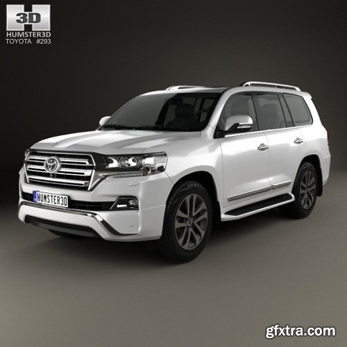 Toyota Land Cruiser VXR 2016 3d Model